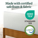 12 Inch Green Tea Memory Foam Mattress [New Version], King, Fiberglass free,