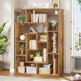 Bookshelf, Bookcase with Open Display Storage Shelves, Display Shelf