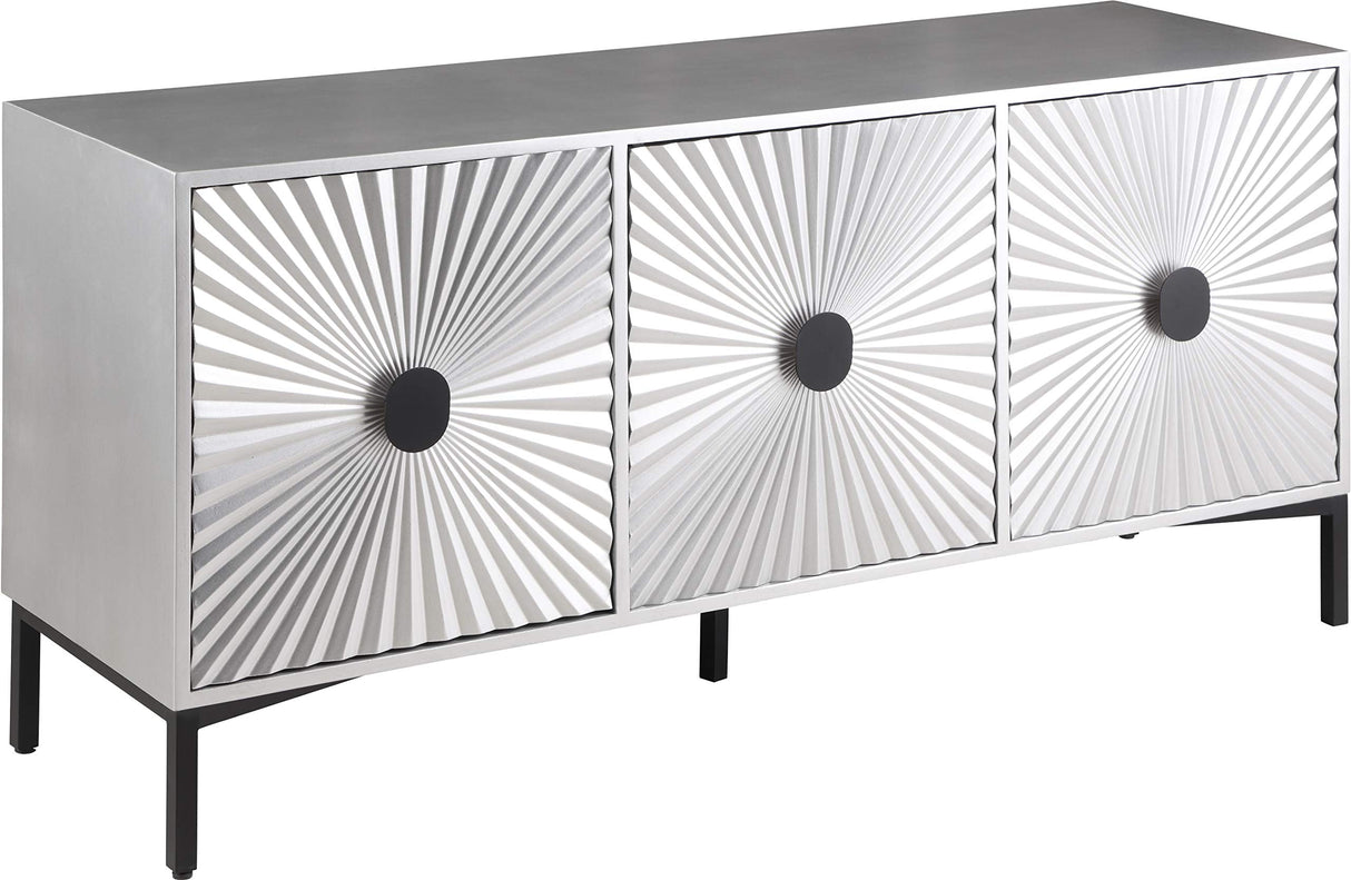 Glitz Collection Modern | Contemporary Antique Silver Sideboard/Buffet