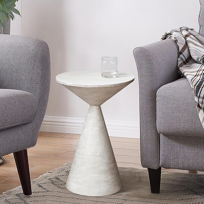 Small Drink Table, Round Martini Table, Drum End Table Side Table