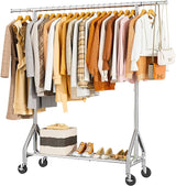 Duty Clothes Rack Load 450 LBS, Metal Garment Rack