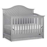 Dream On Me Ella 5-in-1 Full Size Convertible Crib in Pebble Grey, Greenguard Gold Certified