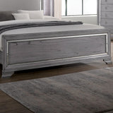 Zenka Solid Wood 2-Piece Bedroom Set, Queen-Size Bed with LED Trim and 2-Drawer