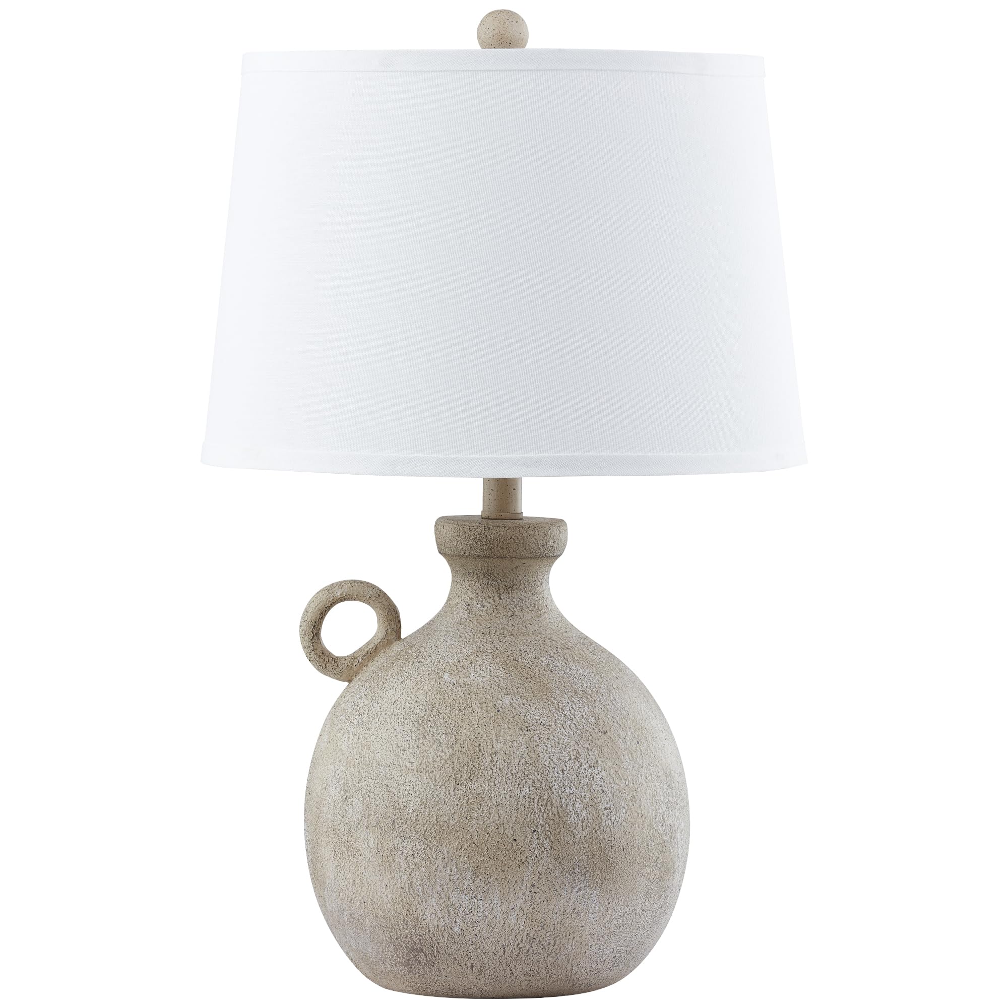 24" Rustic Table Lamp with USB Charging Port