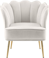 Jester Collection Modern | Contemporary Velvet Upholstered Accent Chair with Deep