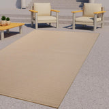 Outdoor Patio Rugs Indoor Outdoor Rug Mat Textilene Area Rug with Silicone Backing