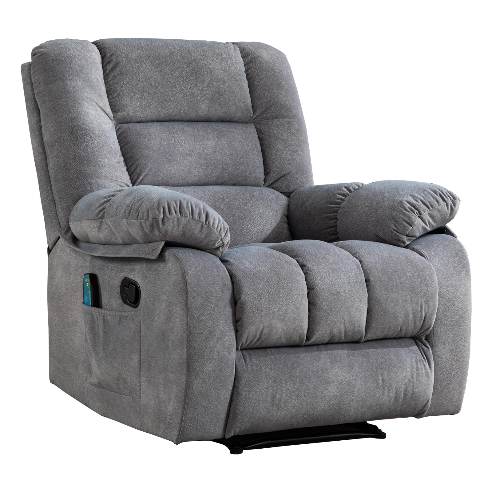 CozyVibe Massage Recliner Chair – Lumbar Heat & Side Pocket