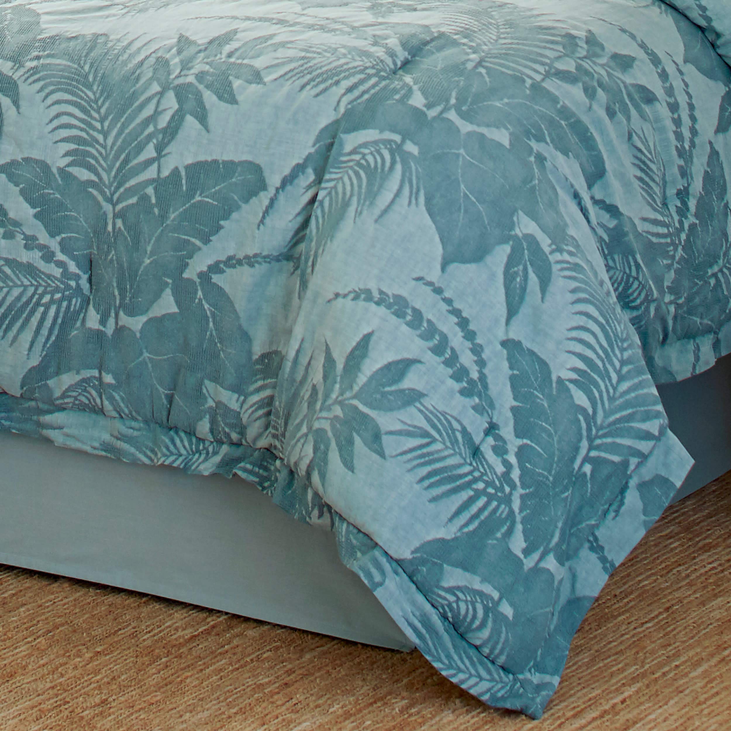 King Comforter Set, Cotton Bedding with Matching Shams & Bedskirt