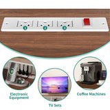 51 Inch Console Table Sofa Table with Power Outlets, Modern Entryway Table Foyer Table