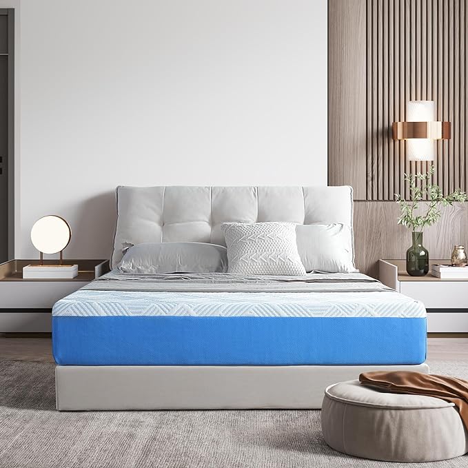 Full Mattress, 10 Inch Gel Memory Foam Mattress, Gel Infused for Comfort and Pressure Relief,