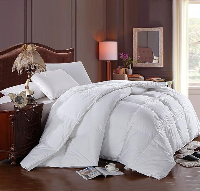 Down Comforter Light Hypoallergenic Oversized King Size Down Comforter Duvet Insert