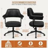 Swivel Office Chair with Adjustable Height - Ergonomic Desk Chair for Home Office