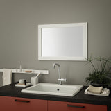 Wall Mirror, S01, 70 x 50, White, Made in Italy