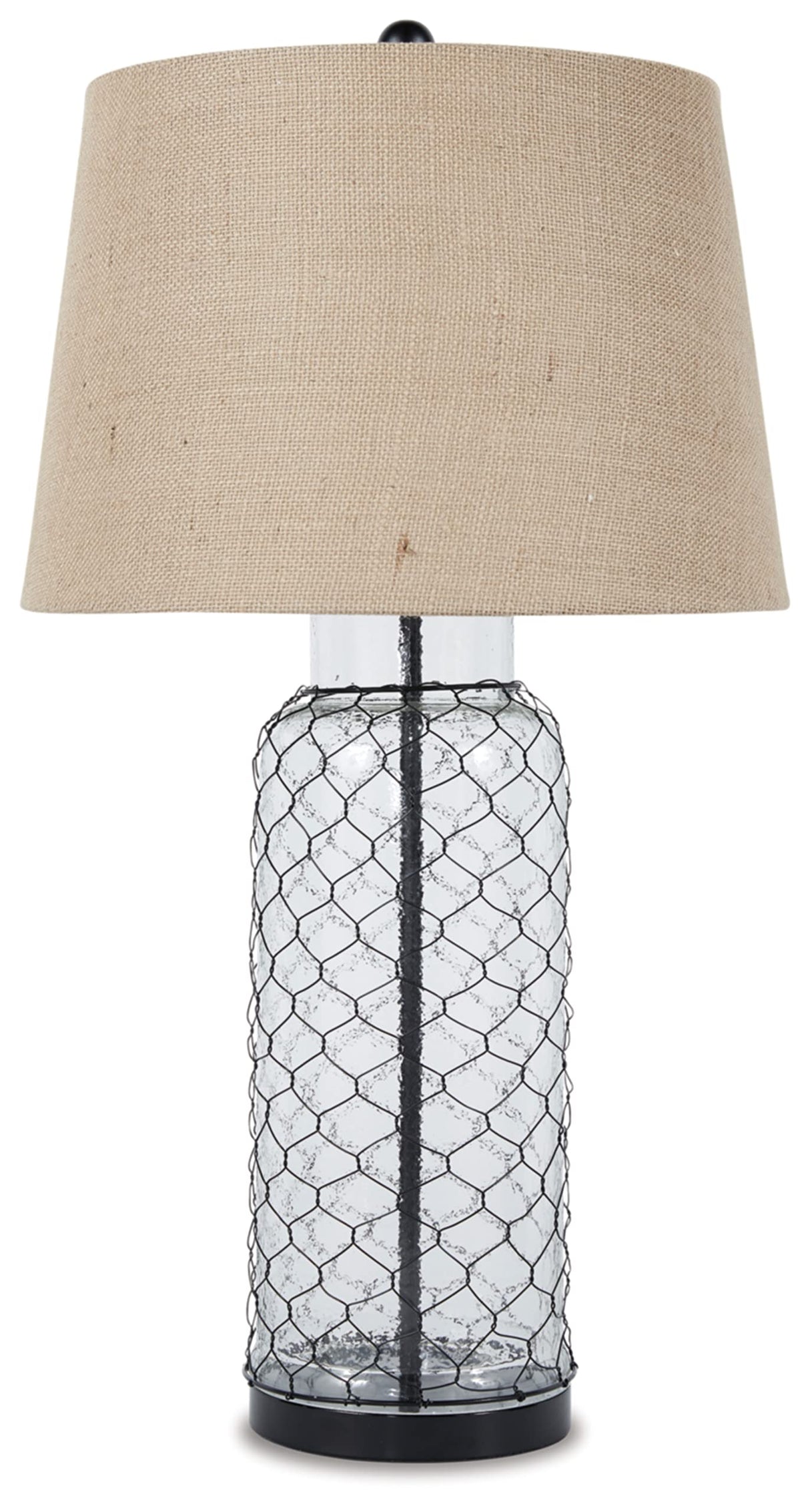 by Ashley Sharmayne Casual 30.75" Clear Glass Table Lamp, Clear