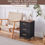 Nightstand with Drawer, Night Stand Bedside Table with Storage Drawers