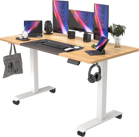 Electric Standing Desk, 55x24 Inches Adjustable Height Desk