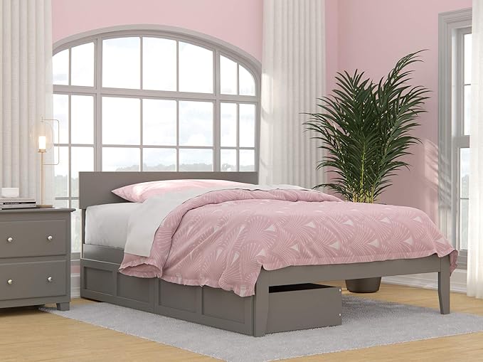 with Underbed Drawers, White