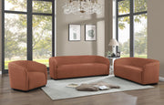 675Cognac-L Mylah Collection Modern | Contemporary Loveseat with Soft