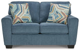 Cashton Casual Loveseat for Living Room, Blue