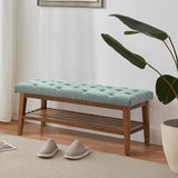 Entryway Shoe Bench, End of Bed Bench,Upholstered Button-Tufted Bench for Kitchen