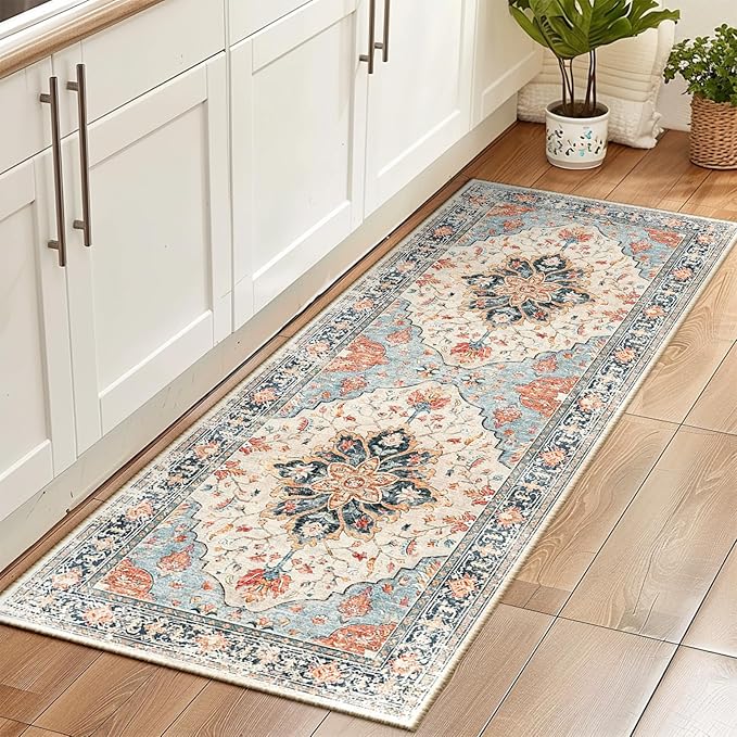 Area Rugs 5x7, Washable Rug, Non-Slip, Rugs for Living Room, Kitchen Rugs, Rugs