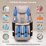 2024 4D Massage Chair for Full Body, Zero Gravity Recliner with Dual Mechanism