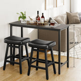 Counter Height Bar Stools Set of 2, 24 Inch Barstools for Kitchen Counter, Kitchen Stools