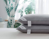 Goose Down & Feather Pillows Soft Insert for Side and Back Sleepers Grey