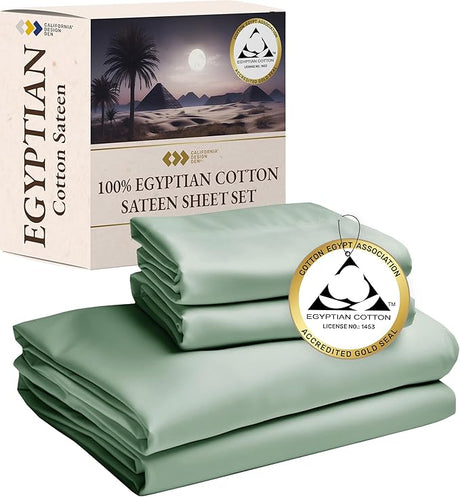 Certified Luxury 100% Egyptian Cotton Sheets, King Size Bed Sheets,