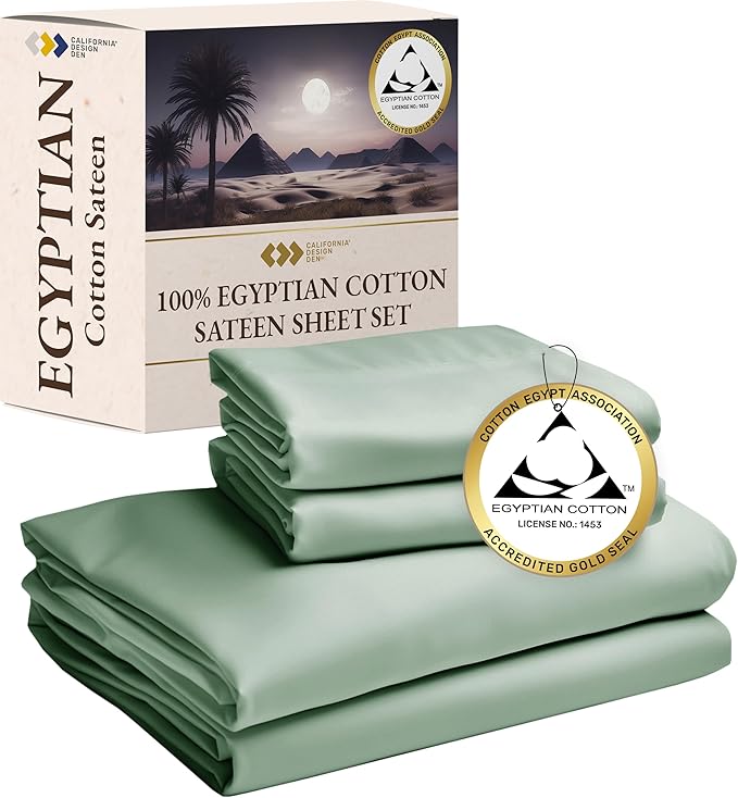 Luxury 100% Egyptian Cotton Sheets, King Bed Sheets