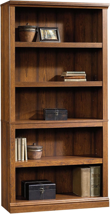 Miscellaneous Storage 5-Shelf Bookcase/ Book shelf, Select Cherry finish