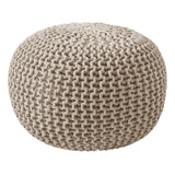 Foot Rest Stuffed – 20” Diameter x 14” Tall Cozy Floor Pouf for Living Room, Bedroom,