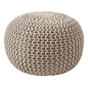 Foot Rest Stuffed – 20” Diameter x 14” Tall Cozy Floor Pouf for Living Room, Bedroom,