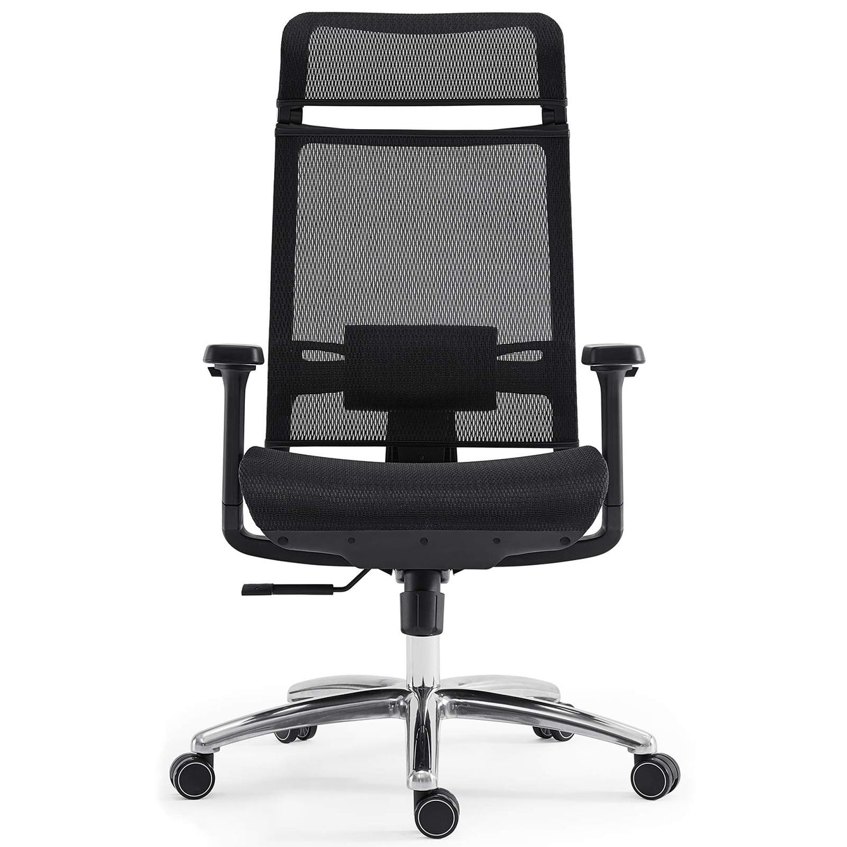 Ergonomic Office Chair with Mesh Seat & Adjustable Lumbar Support, High Back Desk