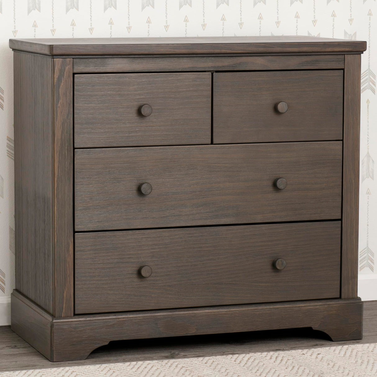 Kids Paloma 4 Drawer Dresser with Changing Top and Interlocking Drawers - Greenguard