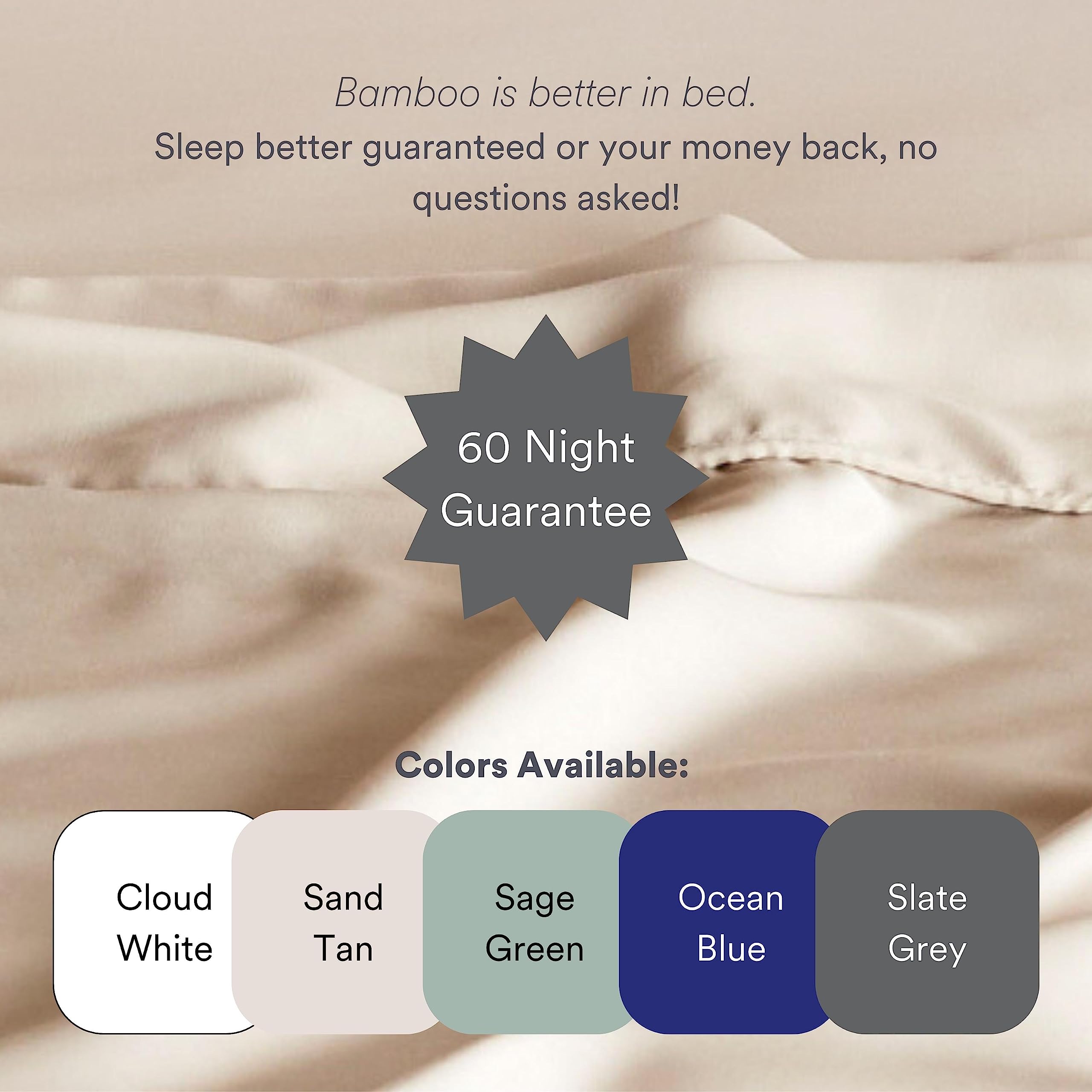Pillowcase Set - 100% Lyocell - Standard Size - Cooling & Breathable - Silky-Soft Sateen