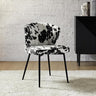 Velvet Dining Chairs, Modern Small Armless Accent Chair