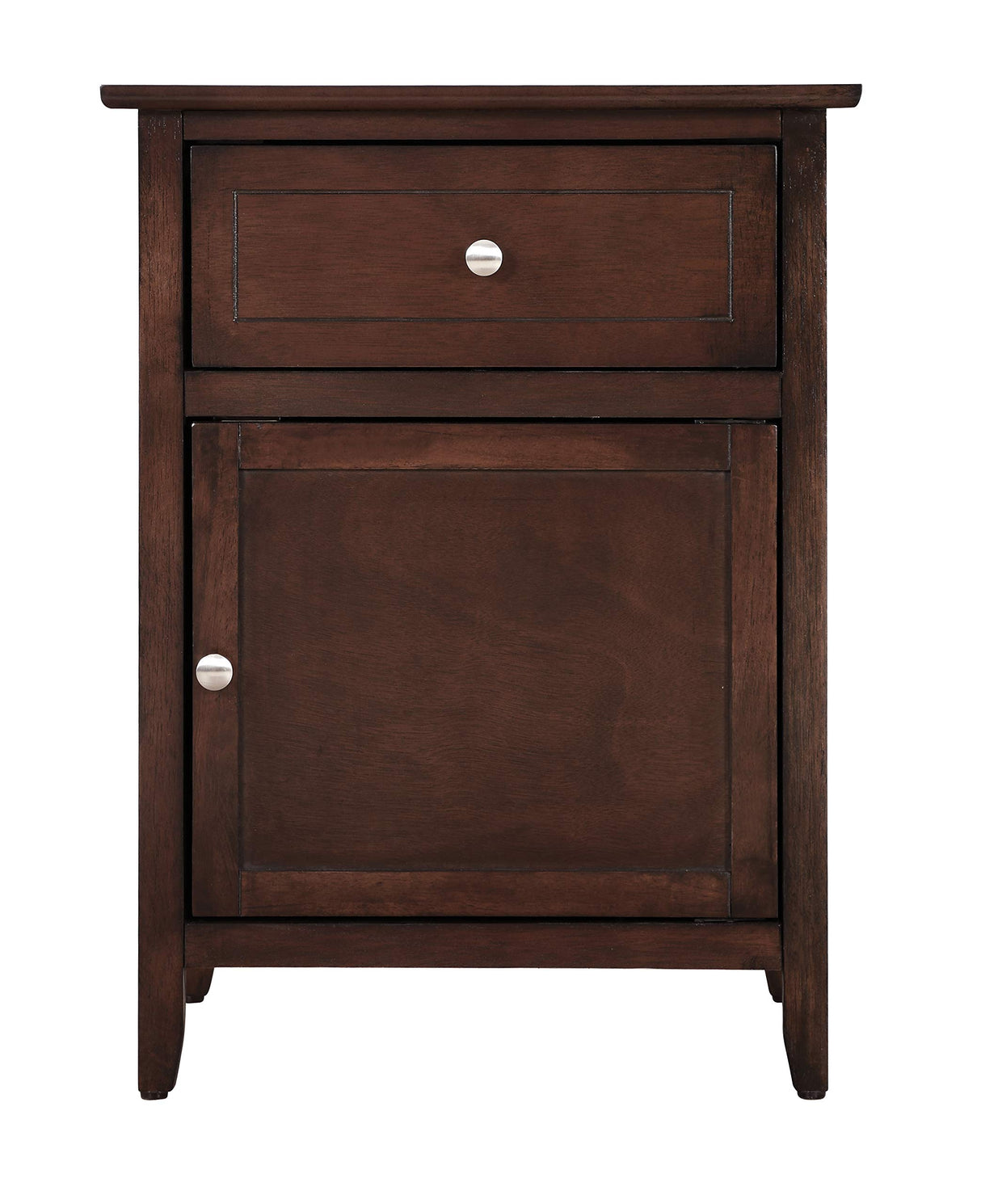 Izzy 1 Drawer 1 Door Nightstand in Cappuccino