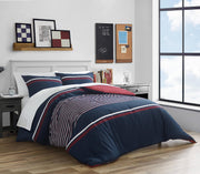 Queen Comforter Set - Cotton Reversible Bedding with Matching Shams