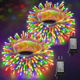 2-Pack Christmas String Lights Indoor Plug in, Total 120FT 360LED Warm White Outdoor