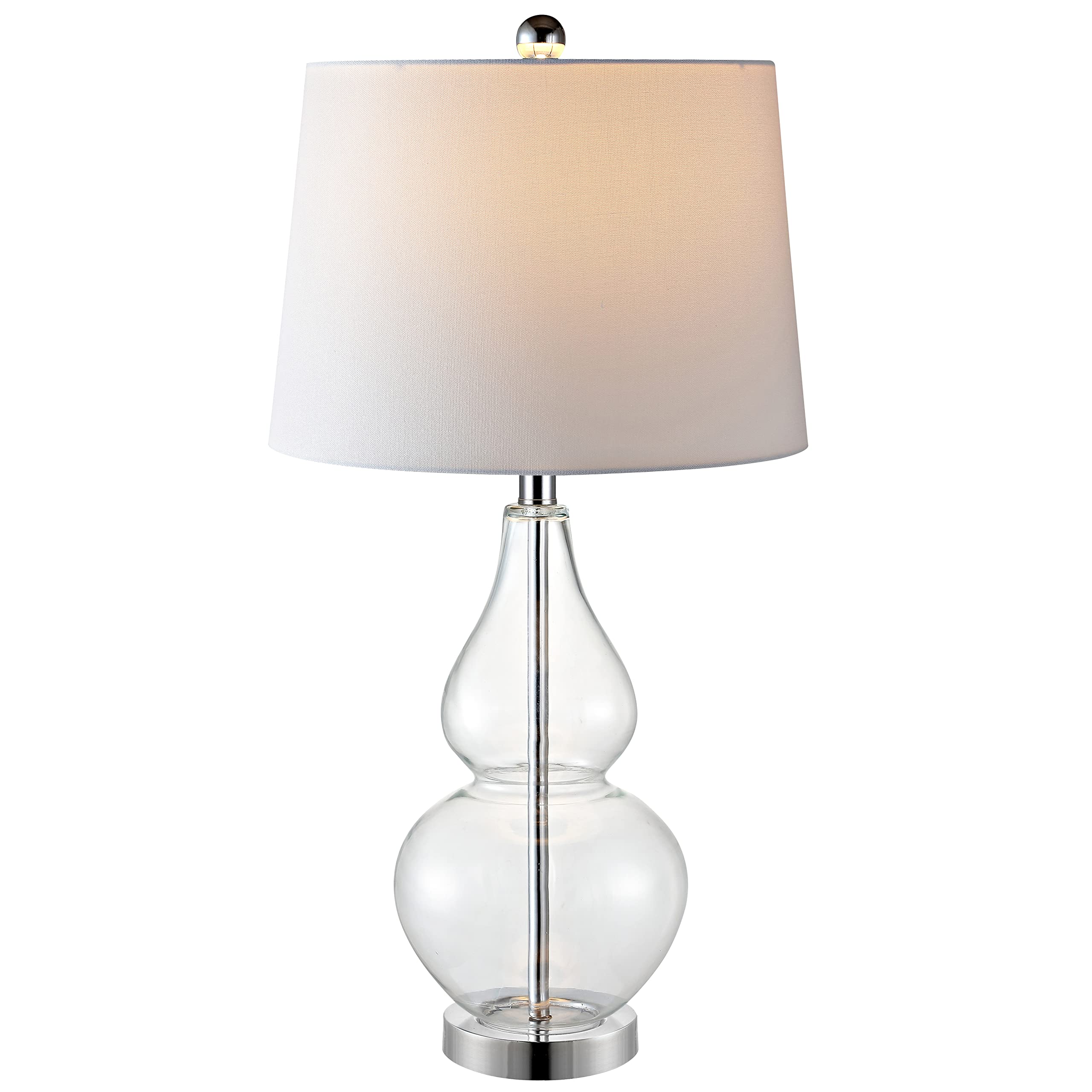 Lighting Collection Frena Clear/ Chrome 27-inch Bedroom Living Room Home Office Desk