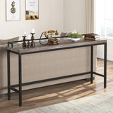 Console Table Behind Sofa Couch, 70.9 Inch Long and Narrow Entryway Table