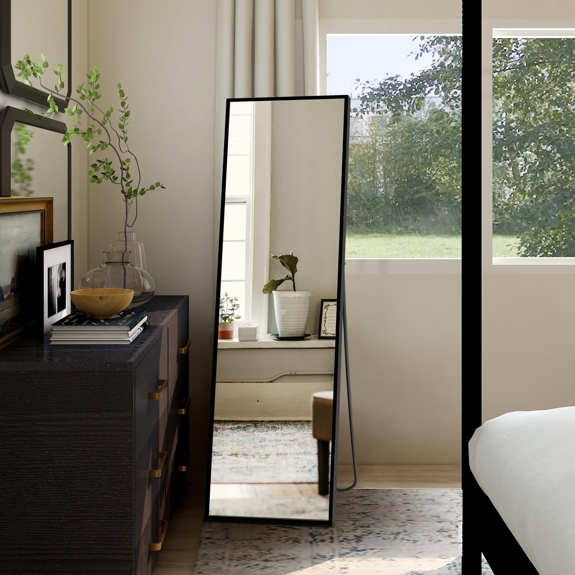 Wall Mirror Full Length Mirror,Standing Mirror Full Body,Large Floor Mirror