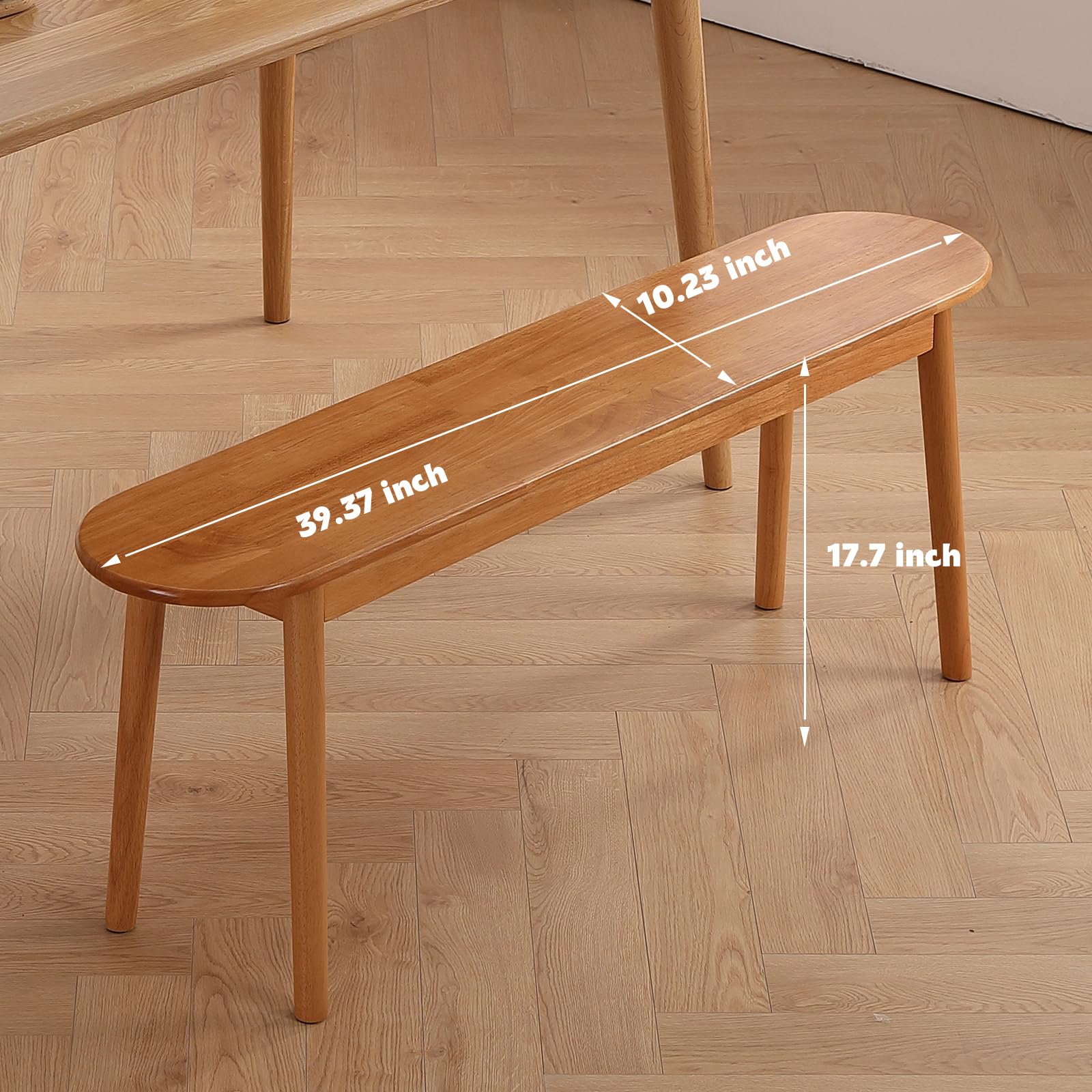 Solid Wood Bench, Entryway Wooden Bench, Kitchen Dining Table Bench
