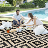 Reversible Mats, Plastic Straw Rug, Modern Area Rug, Large Floor Mat and Rug for Outdoors,