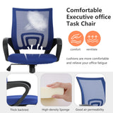 PayLessHere Home Office Chair Desk Computer Chair Adjustable Ergonomic Chair Lumbar Support Armrest Executive with High Density Mesh 360 Degree Swivel Chair for Adults Chair (Pack of 1, Blue)