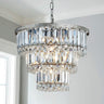 Modern Crystal Chandelier with 5 Lights and 3-Tier