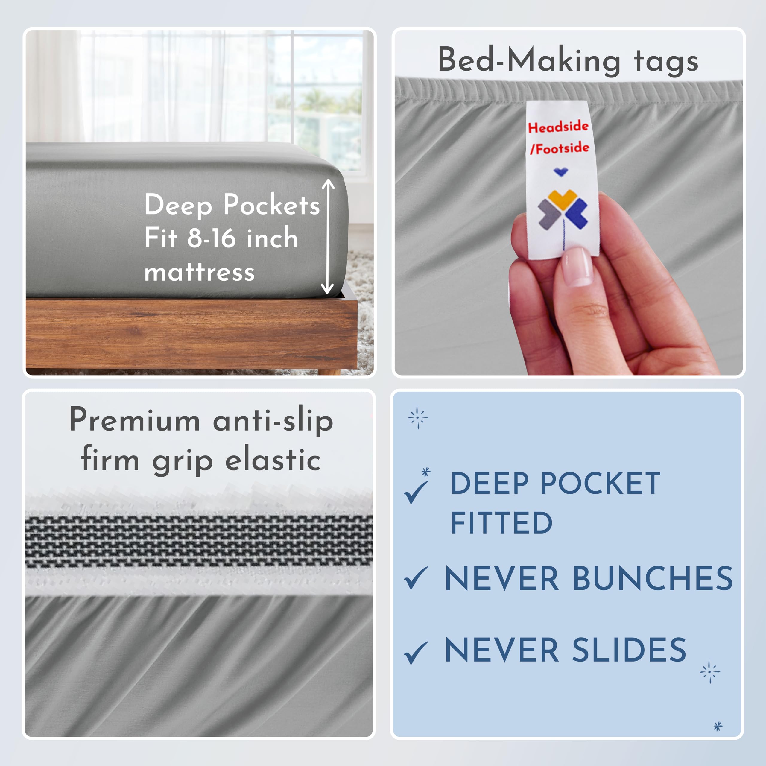 Queen Size Bed Sheets 100% Cotton Bed Sheets