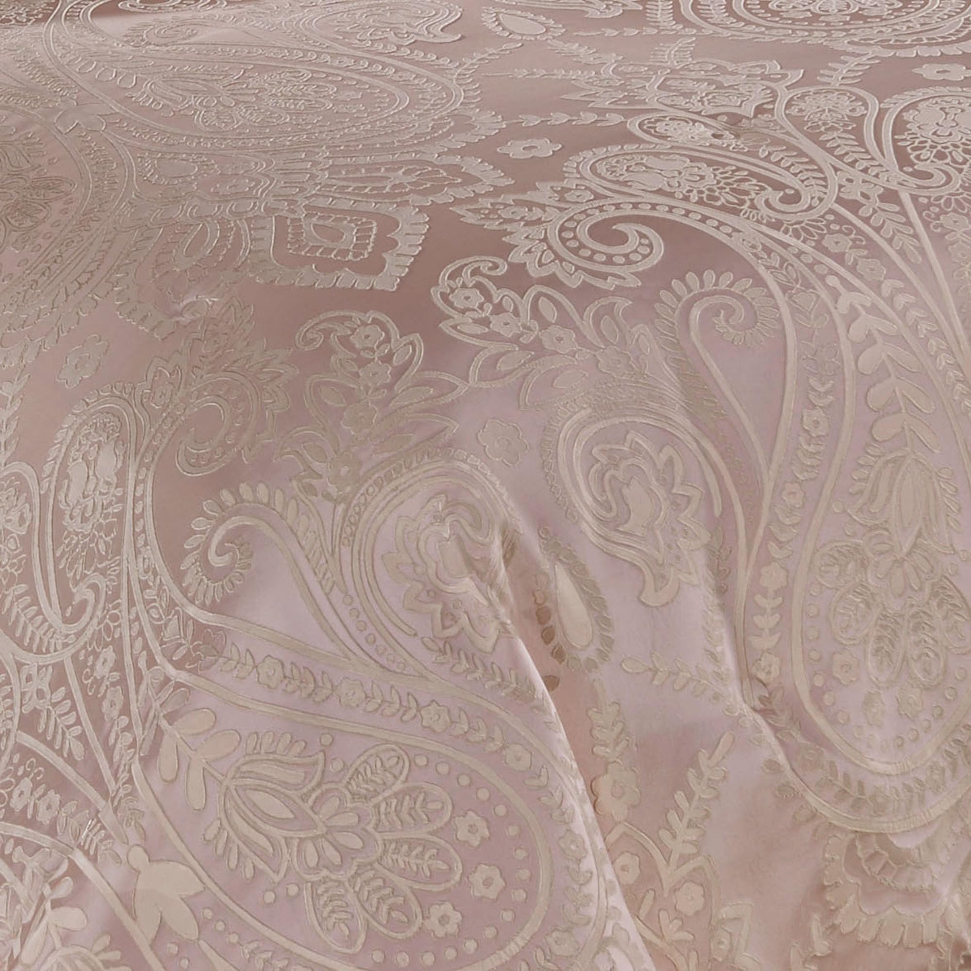 Romantic Princess Blush Jacquard Comforter Set - King