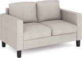 Bayonne Modern Upholstered 3-Seater Sofa Couch for Living Room, Gunmetal